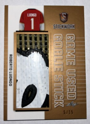2017-18 Leaf Stickwork Roberto Luongo Stick Jumbo Relic #5/15