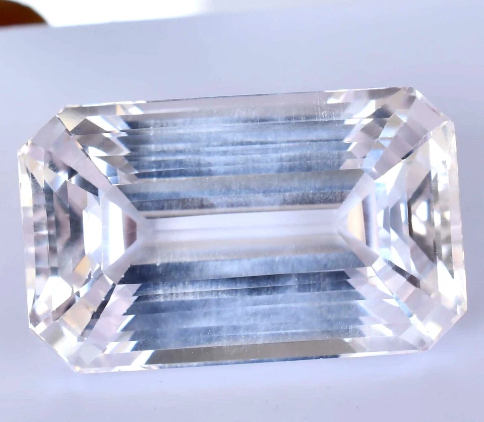 Rare 87.55 CT Natural MONTANA Colorless Sapphire Certified FLAWLESS Gemstone Foto 3 de 4