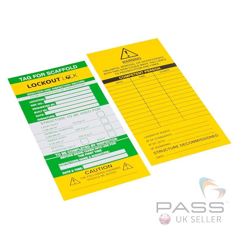 Scaffolding Tag Record Card (Pack of 10)