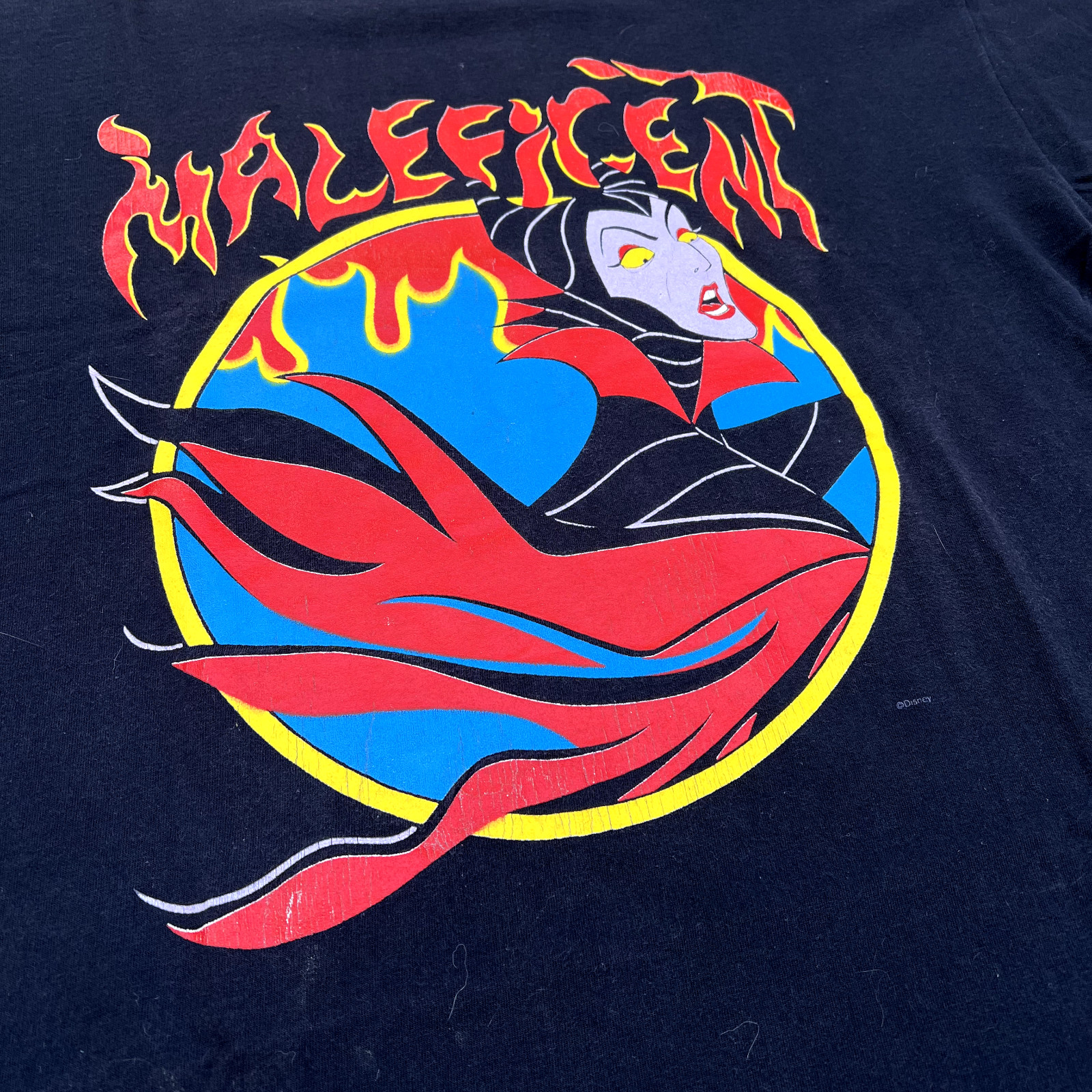 Vintage Disney Villains Maleficent Shirt Sleeping… - image 3