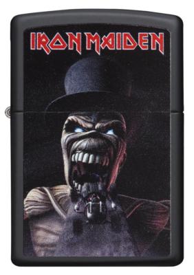 Zippo Windproof Iron Maiden Lighter With Logo & Skeleton, 29576