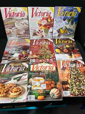 BLISS VICTORIA MAGAZINE, LOT OF 9, 2011-13, V5#1, V2 #1,2,3,5,6, V6 #5,V7 #4,6,7