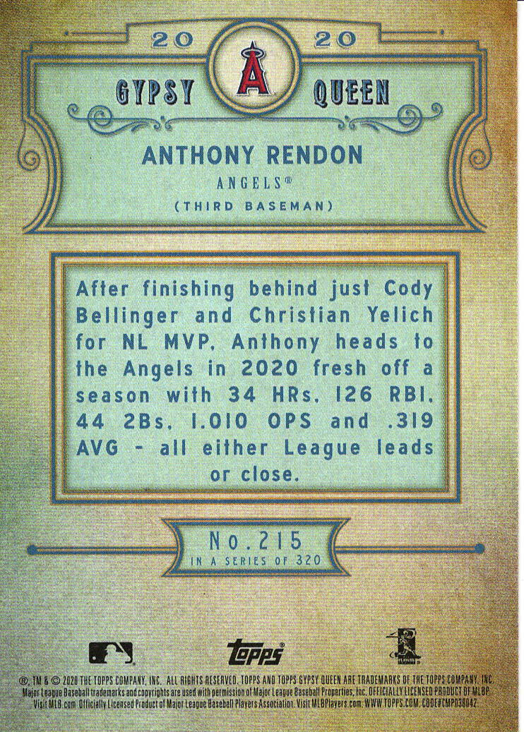 2020 Topps Gypsy Queen Baseball Base Set (YOU PICK) - Picture 112 of 142