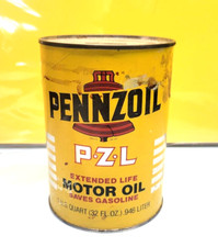 COLLECTIBLE PENNZOIL MOTOR OIL CAN ADVERTISING COIN BANK SEE ALL PHOTOS FOR WEAR
