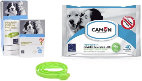 Camon Salviette All' Olio Di Neem E Lavanda & Collare Barriera All'Olio Di Neem - Foto 7 di 12