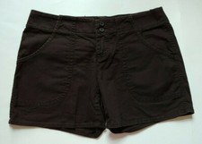 The Limited Drew Fit Shorts Womens Size 4 Brown Flap Pockets Cotton Stretch