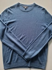 M S COLLECTION JUMPER BLUE ACRYLIC LARGE