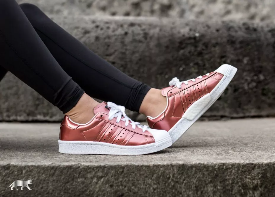 ADIDAS ORIGINAL SUPERSTAR BOOST BB2270 COPPER METALLIC ASPHALTGOLD WOMEN S