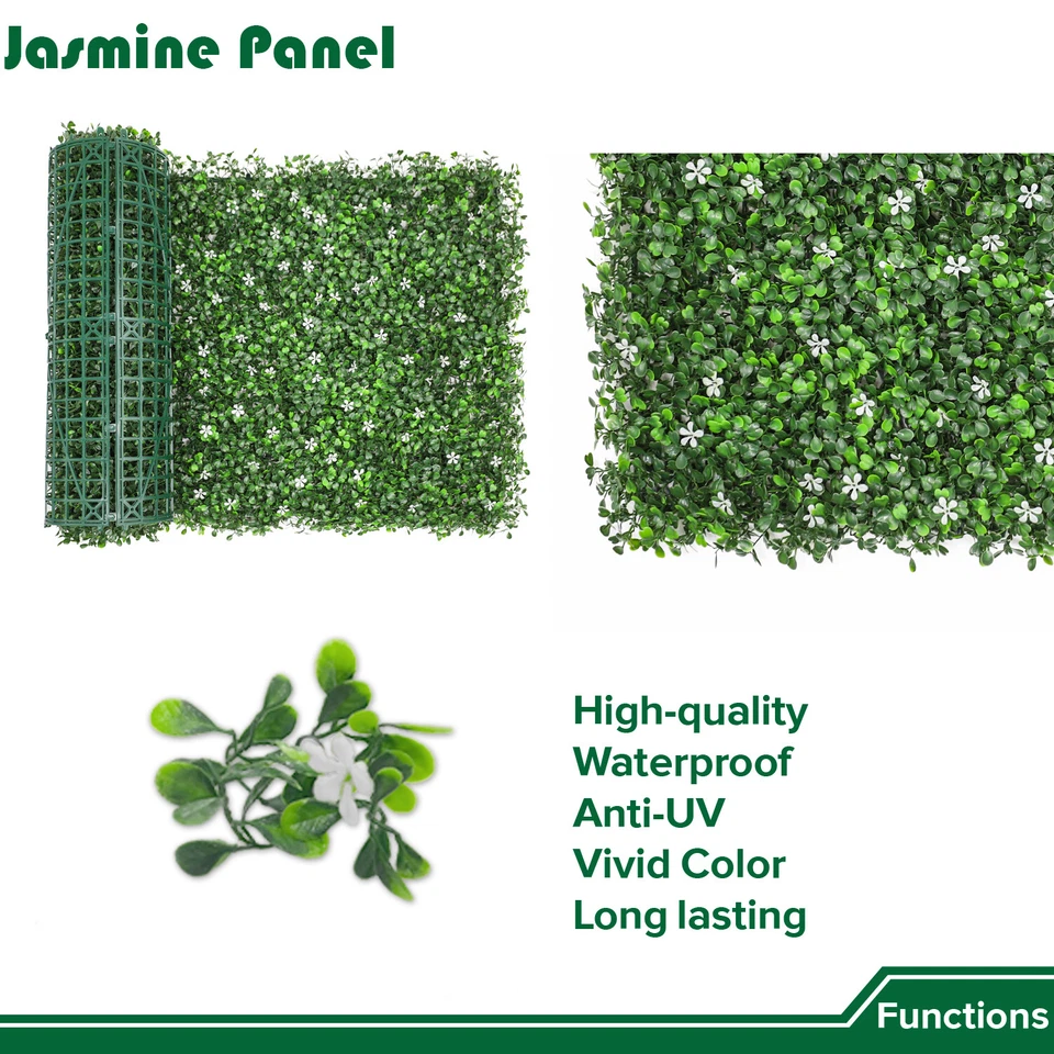 Panel de privacidad decoración de setos de pared alfombrillas de boj artificial de 20" hágalo usted mismo Foto 3 de 4