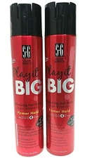 LOT 2 x Salon Grafix Play it Big Volumizing Hair Spray in #4 Firmer Hold 10 OzEa