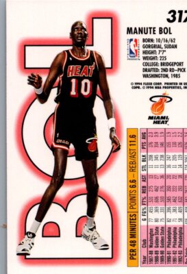1994 Fleer #317 Manute Bol Near Mint | eBay
