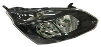 Scheinwerfer Vorderer FüR Ford Transit Custom 2012-2017 Schwarze Reflektor Links