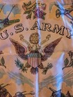 Two Vintage US Army  Souvenir Pillow Covers Blue Fringed Edge Fort Eustis VA. — photo 7