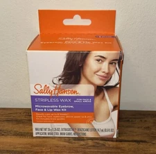 Sally Hansen, Eyebrow, Face & Lip Wax Kit - Strapless Wax - Expires 11/2026