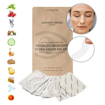 Dermavitamins Advanced Energising Hydro Under Eye Gel Patches - High Quality