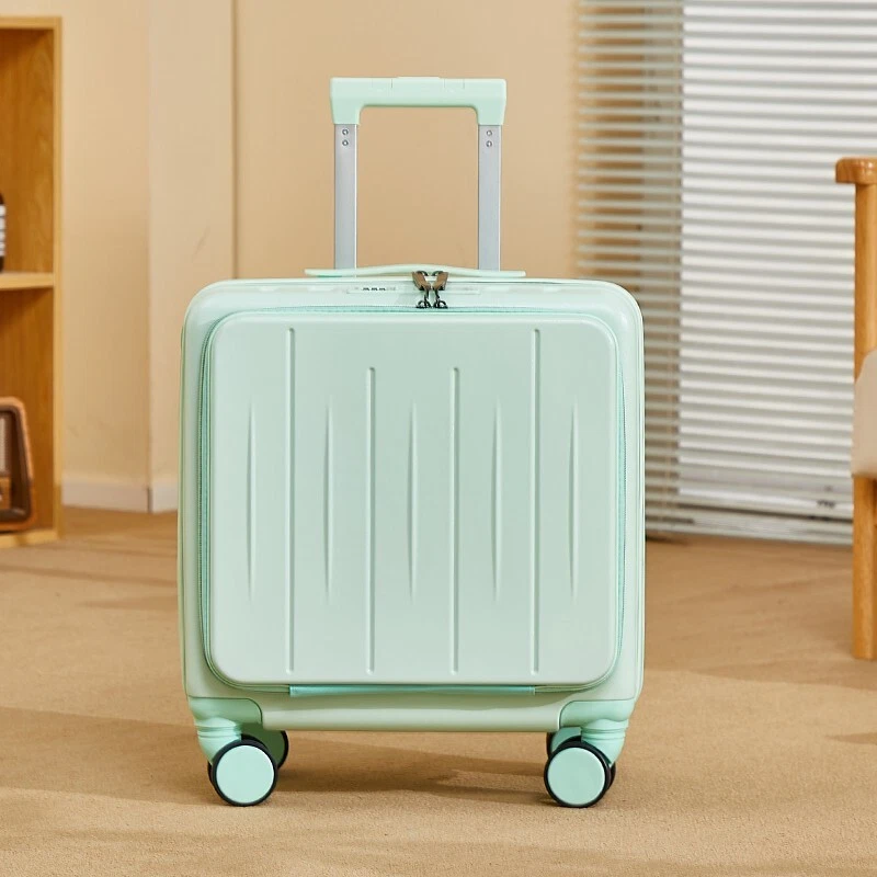 18-inch carry-on luggage Boarding case front open pull rod case Multi-functional - Image 4 of 4