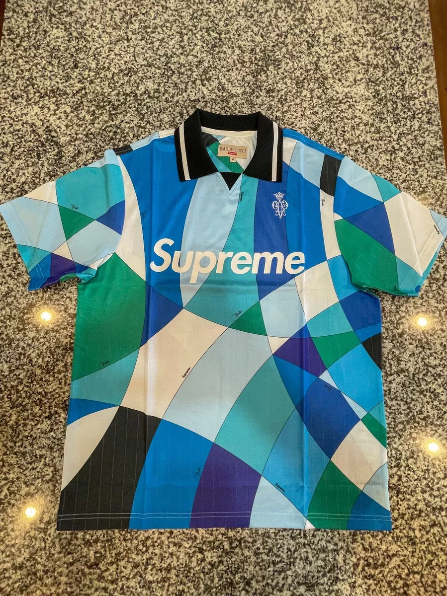 Mens Emilio Pucci x Supreme Jersey size Medium new in Bag with Tags - Blue