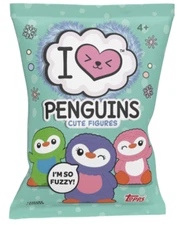 2022 Topps I LOVE FUZZY PENGUINS Factory Sealed Mystery Pack + Matching Sticker