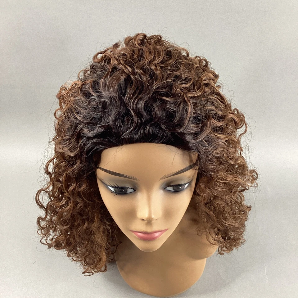 Peluca sintética premium rizada larga converti-Cap Waterfall in Love #DR2/marrón miel Foto 3 de 4