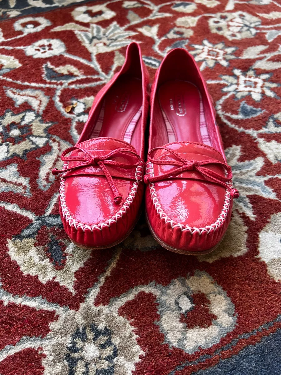 Red coach best sale loafers