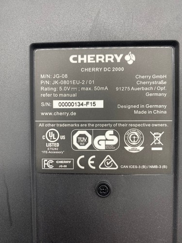 Cherry DC 2000 Keyboard P/N JK-0801EU-2/01 - Picture 3 of 4