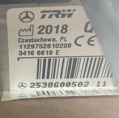 Mercedes-Benz GLC X253 Dashboard Passenger Airbag A2538600502 for  