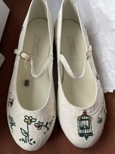 Dolce & Gabbana Dress Shoes Mary Jane Bride Flats Italian Designer. Eu Sz 38