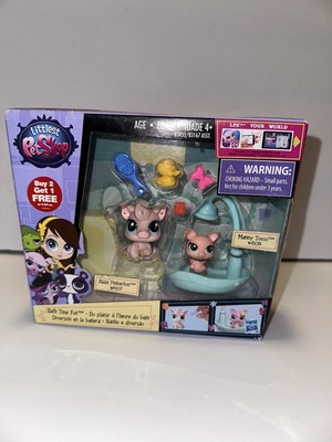 LITTLEST PET SHOP Bath Time Fun Alda Pinkerton Manny Tocco Pigs | eBay