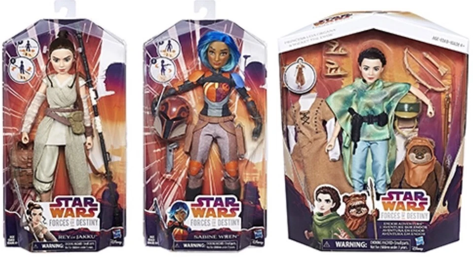 Disney Star Wars Forces Of Destiny Set Lot Of 6 Dolls Figures 11 Inch New In Box - Image 2 of 4