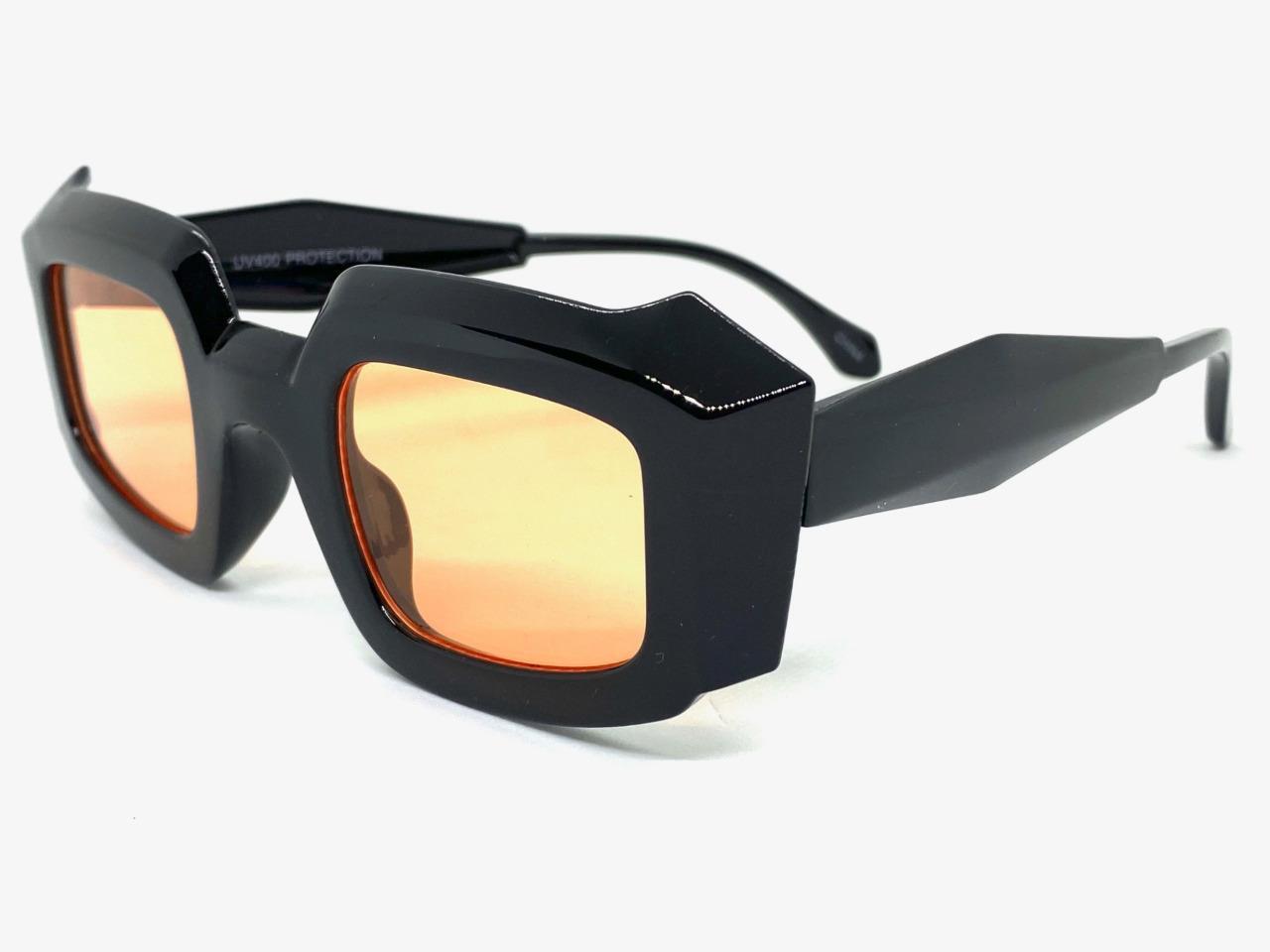 Men's or Women Classic Vintage Retro Style SUN GLASSES Black Frame