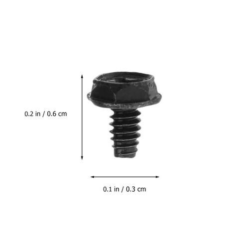 100 PCS PC Mounting Screw Metal Replacement Computer Case Fixing Screw m - Afbeelding 3 van 12