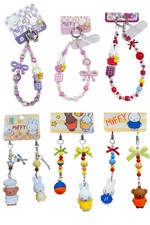 New Miffy Boris Party Lanyard iPhone Keychain Charm Bag Holder Clip Bead Beaded