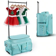 Dance Bag with Garment Rack 28" Dance Costumes Rolling Garment Bags Kids