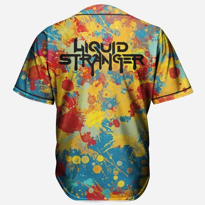 Custom Name - WAKAAN X LIQUID STRANGER SPLASH Baseball Jersey for EDM Festivals