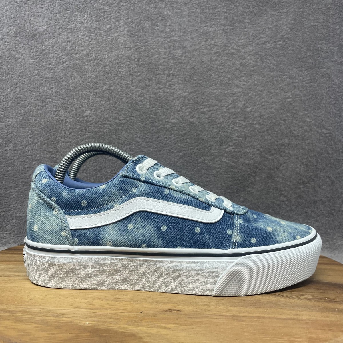 Vans Shoes Women's Size Old Skool Ward Platform Sneakers Blue