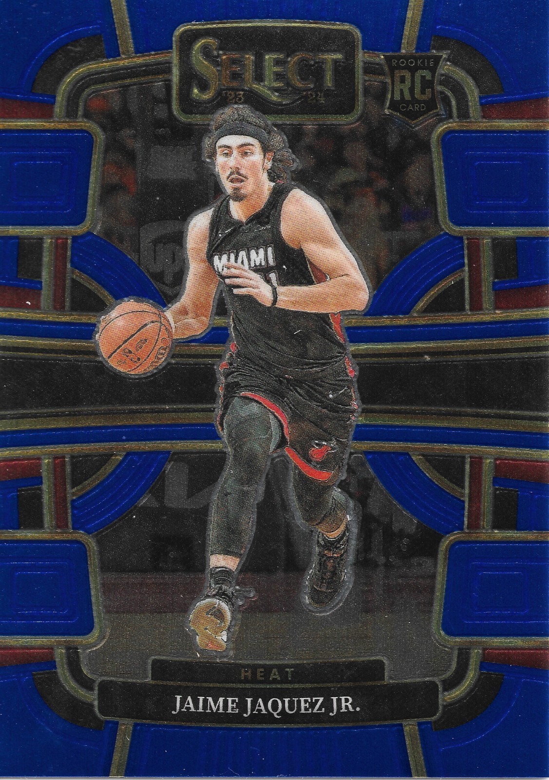 2023-24 Panini Select Jaime Jaquez Jr. #100 Blue Prizm Rookie Card RC Heat