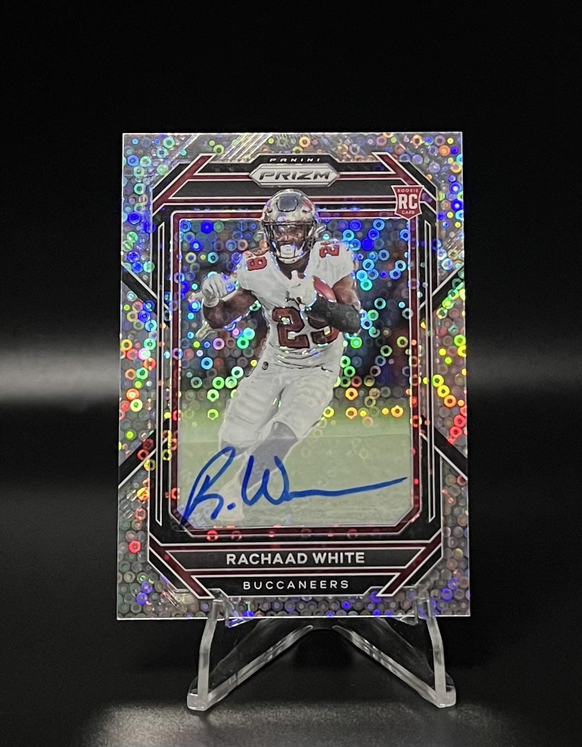 2022 Panini Prizm #343 - Rachaad White Rookie Autographs Prizm No Huddle