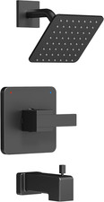 Matte Black Delta Shower Trim Kit Replacement, All Metal Faucet Set