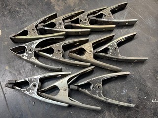 11 x Vintage Market Stall Clamps Metal Heavy Duty