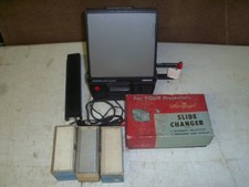 Vintage Osram Diastar Slide Theatre W/ Airequipt Slide Changer  4 Magazines