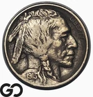 1913-S Buffalo Nickel Type 2 *Scarce Variety, Low Mintage* XF+ Key Date