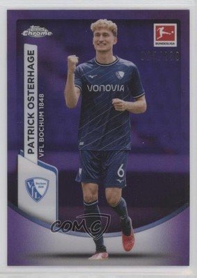 2023-24 Topps Chrome Bundesliga Purple Refractor 25/299 Patrick Osterhage #9 pe8