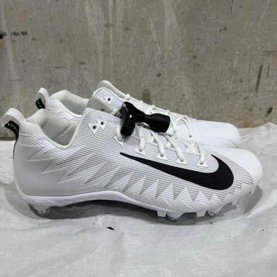 Nike Mens 12 ALPHA MENACE PRO LOW D Detachable Football Cleat White 923045-100