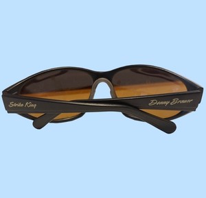 Vintage Strike King Men's Bill Dance Black Aviator Fishing Sunglasses Side