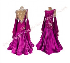 Handmade Dance Dress/Standard Ballroom Competition smooth Waltz Tango Costume
