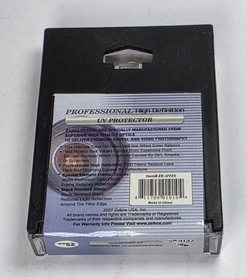 25mm Digital Multi-Coated MC UV Lens Protector Safety Filter Guard 25 mm E-25 - Image 4 of 4