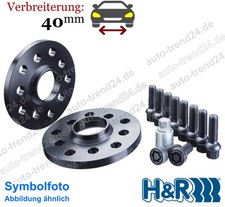 Spurplatten schwarz DR 40mm/Achse ABE u.a.: Smart Fortwo Coupé 451 Bj. 2007-2025