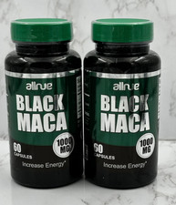 Black Maca Root 1000mg 60 Capsules Natural Energy  Vitality Support Supplement