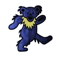 Large Grateful Dead Dancing Bear Iron On Patch - OFFICIAL