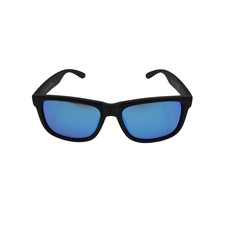 RAREFY Matte Black Solstice UV400 polarisierte Sonnenbrille verspiegelte blaue Gl&auml;ser